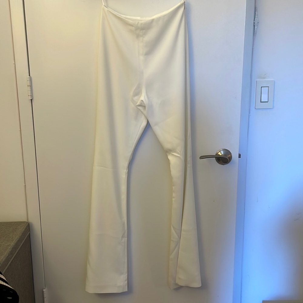 Rime Arodaky white ivory crepe pants NWOT size 38